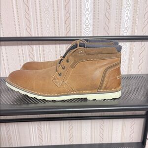 Men's Tan Leather Ankle Boots STEVE MADDEN